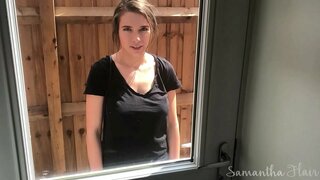 Samantha Flair a phàigheadh a-aodach mar maid to get fucked